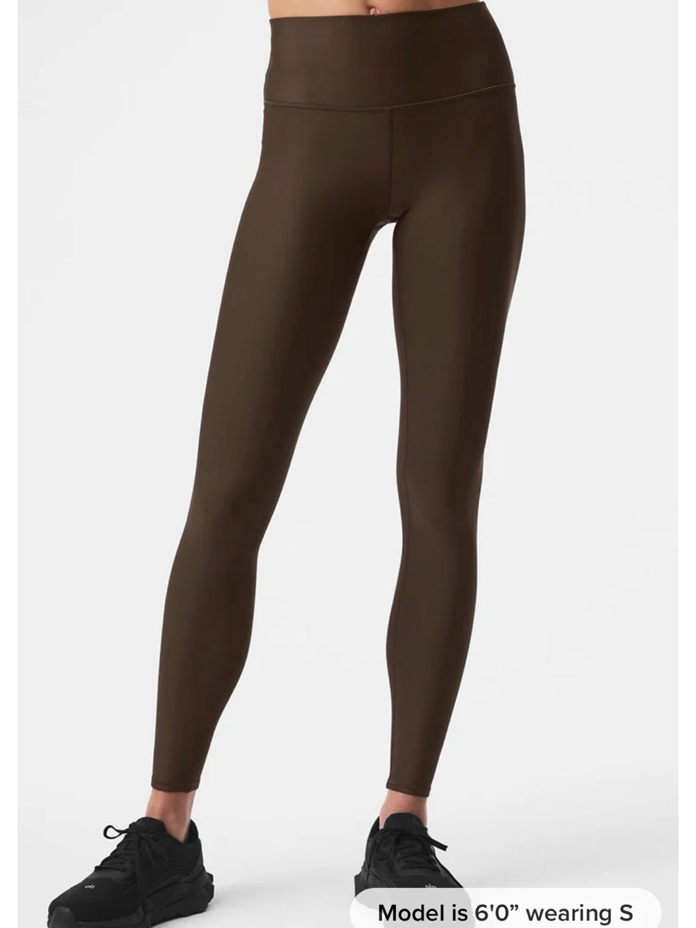 ALO 7/8 High Waist Airbrush Leggings Yoga Espresso Brown S